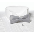 Light Gray Clip-On Bow Tie